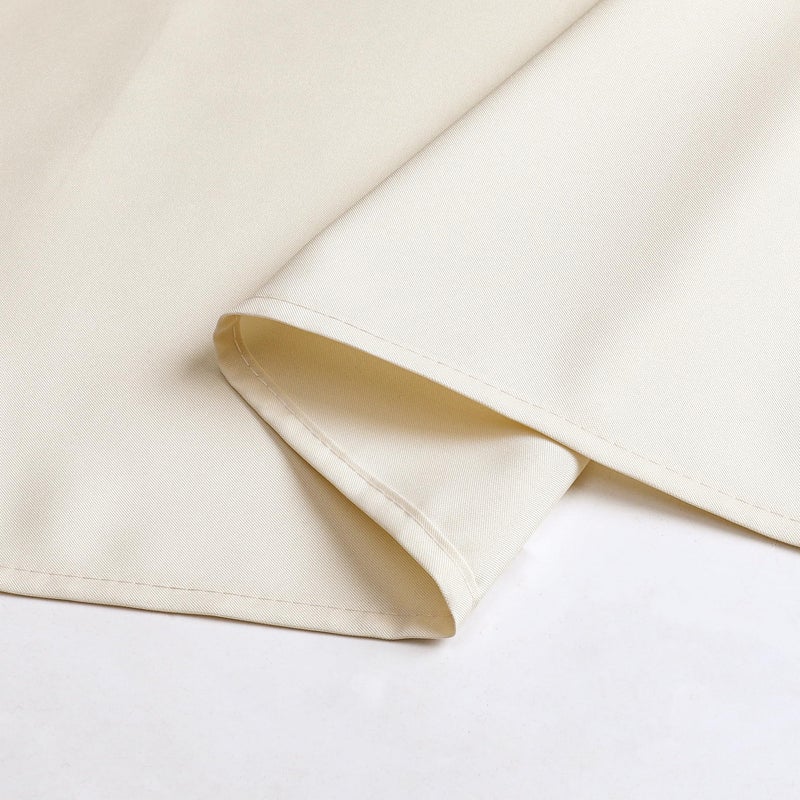 Wewoch Beige Rectangle Tablecloth Wrinkle Resistant Washable Fabric Table Cloth for Dining, Kitchen, Parties, Weddings and Outdoor Use 60 Inch by 84 Inch - Image 4